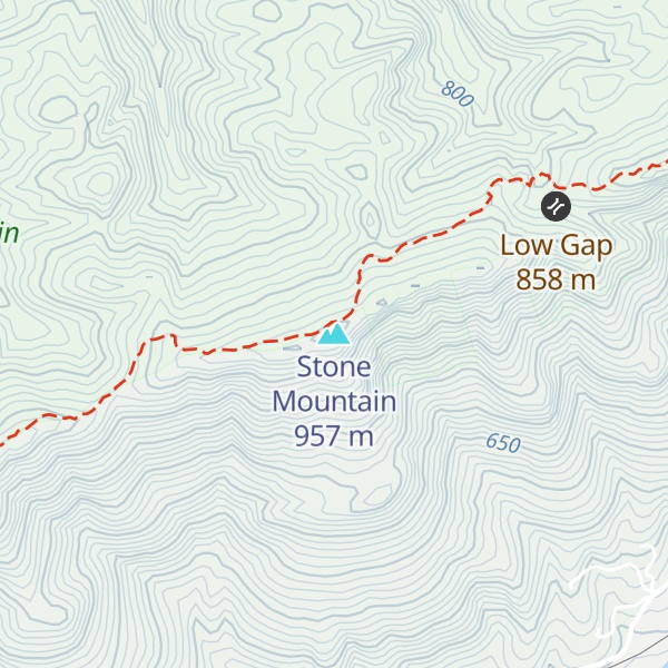 Map of Stone Mountain
