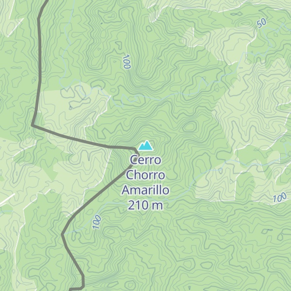 Map of Cerro Chorro Amarillo