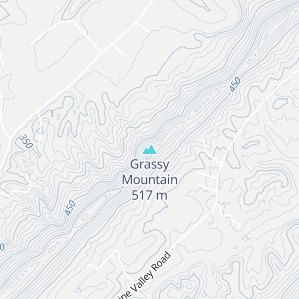 Map of Grassy Mountain