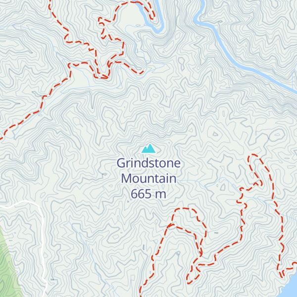 Map of Grindstone Mountain