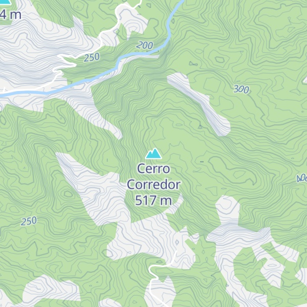Map of Cerro Corredor