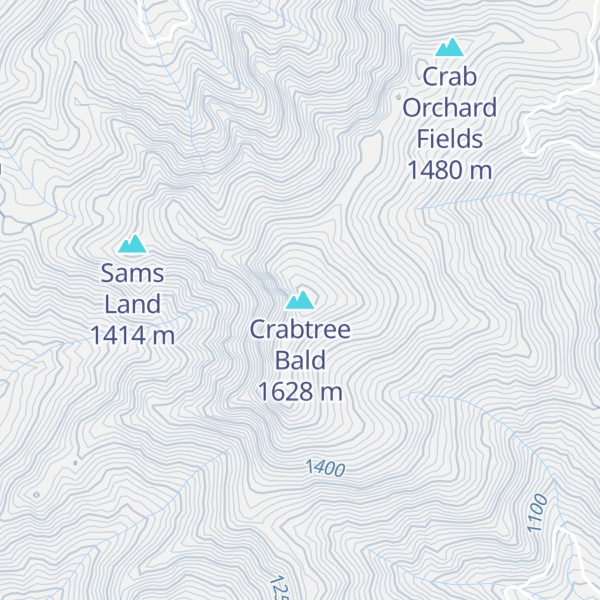 Map of Crabtree Bald