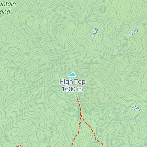 Map of Fork Mountain
