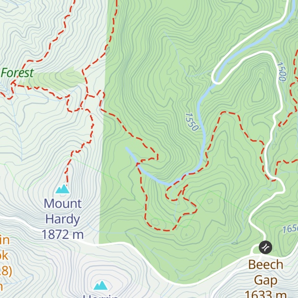 Map of Black Mountain