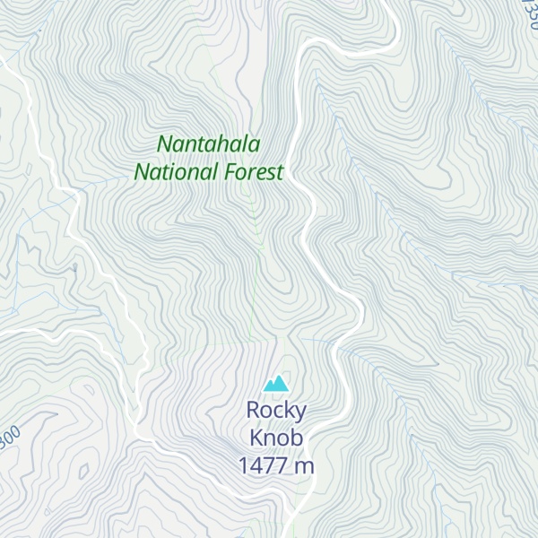 Map of Big Fork Ridge