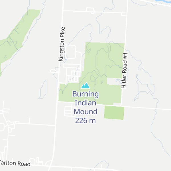 Map of Burning Indian Mound