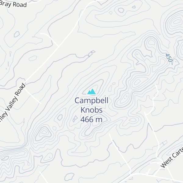 Map of Campbell Knobs