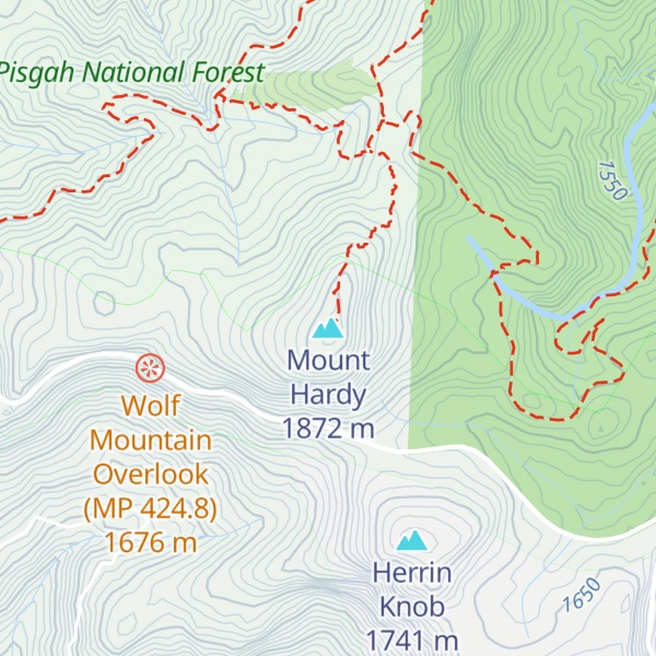 Map of Mount Hardy