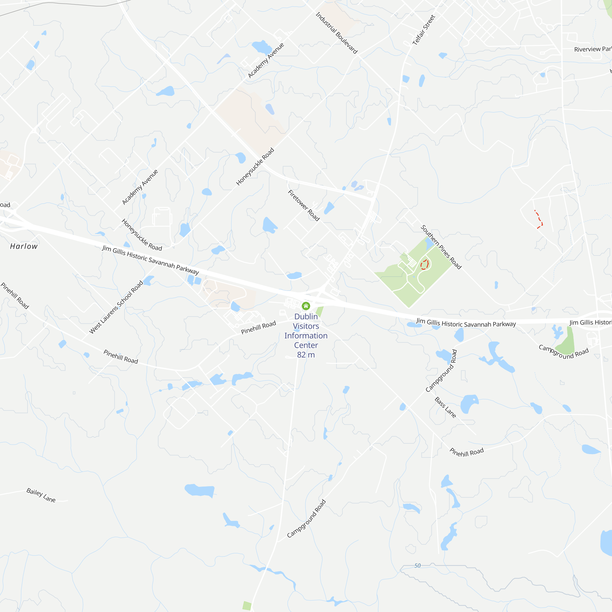Dublin Visitors Information Center map