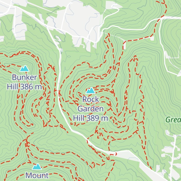 Map of Rock Garden Hill