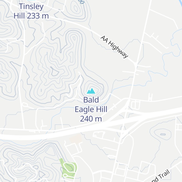 Map of Bald Eagle Hill