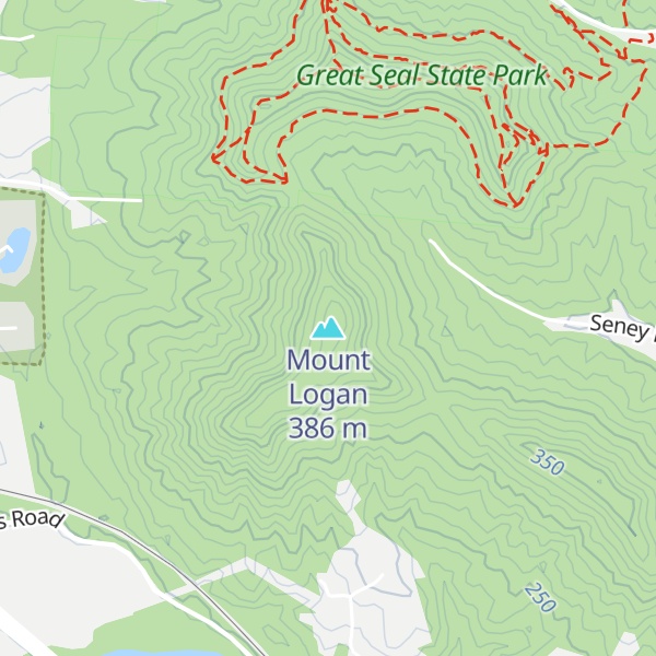 Map of Mount Logan