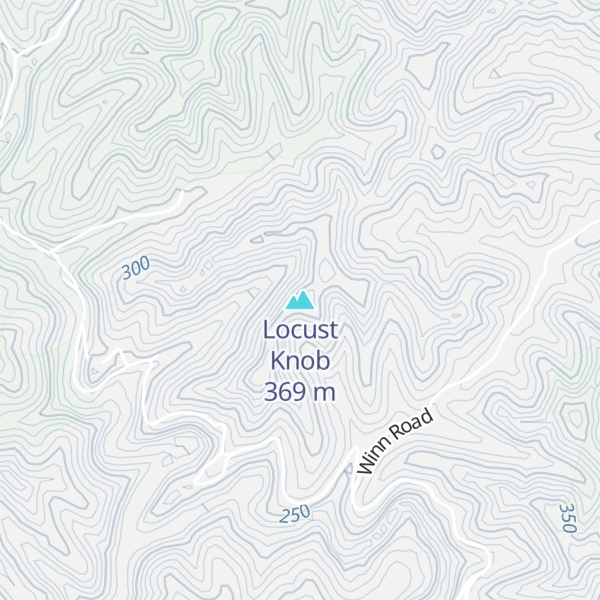 Map of Locust Knob