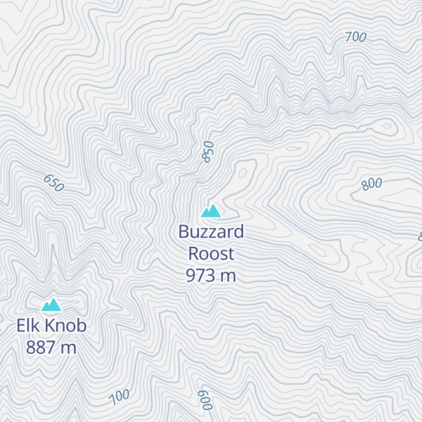 Map of Buzzard Roost