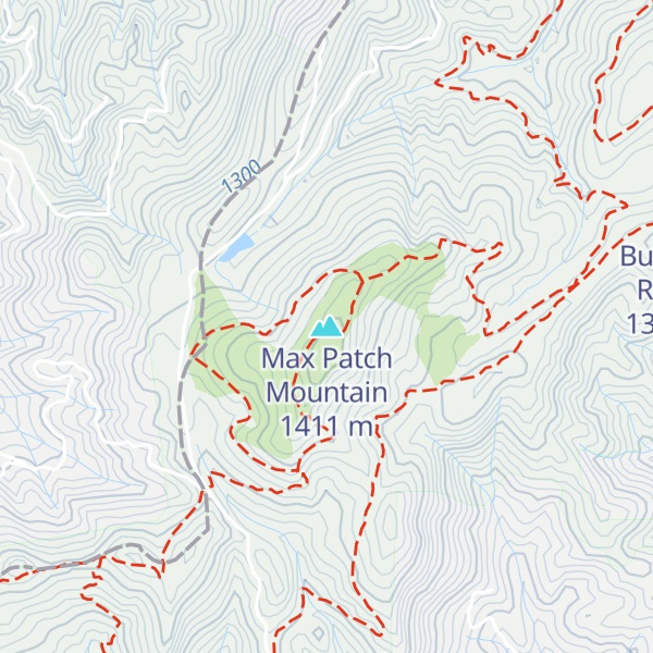Map of Max Patch Mountain