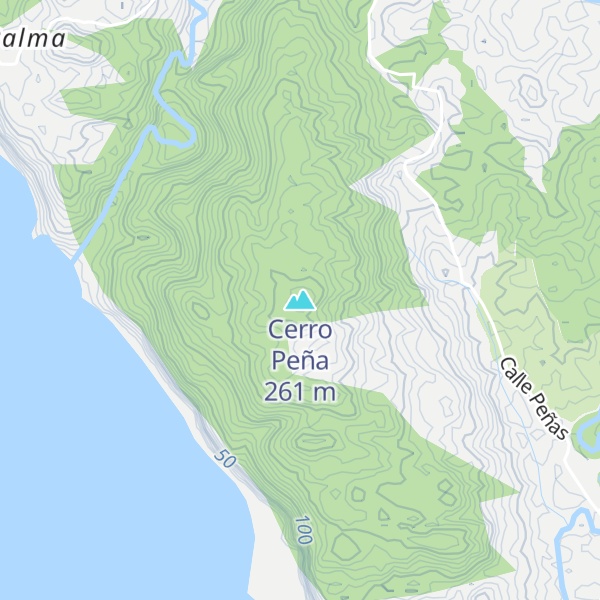 Map of Cerro Peña