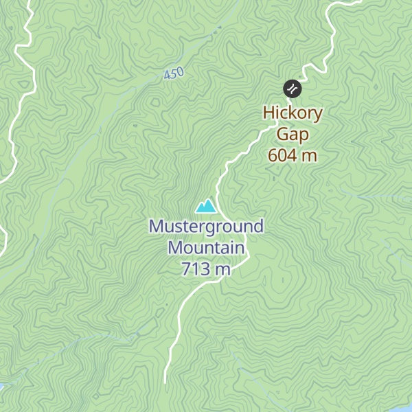 Map of Musterground Mountain