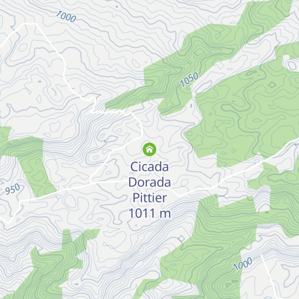 Map of Cicada Dorada Pittier