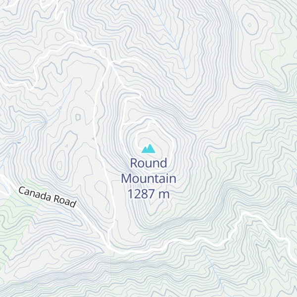Map of Round Mountain