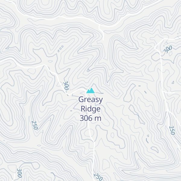 Map of Greasy Ridge