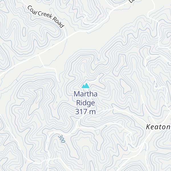 Map of Martha Ridge