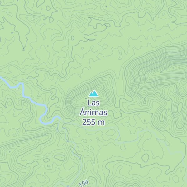 Map of Las Ánimas