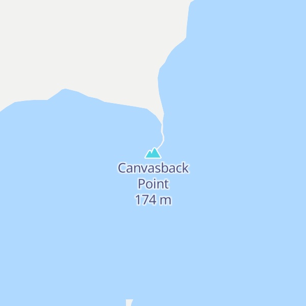 Map of Canvasback Point