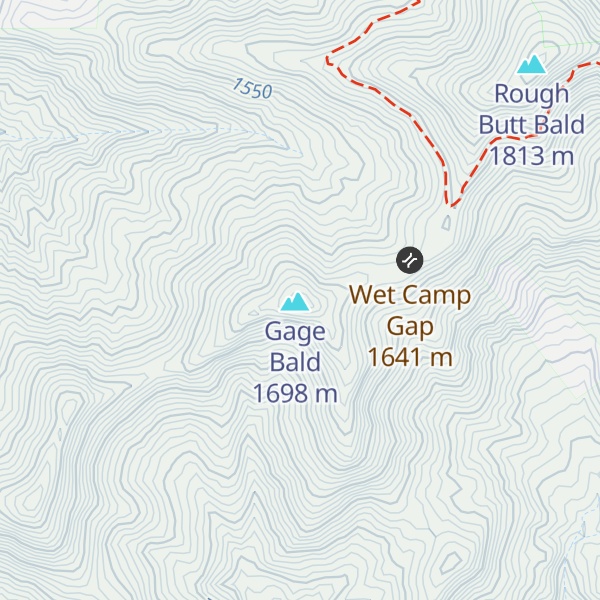 Map of Rich Mountain