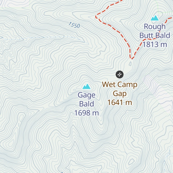 Map of Gage Bald