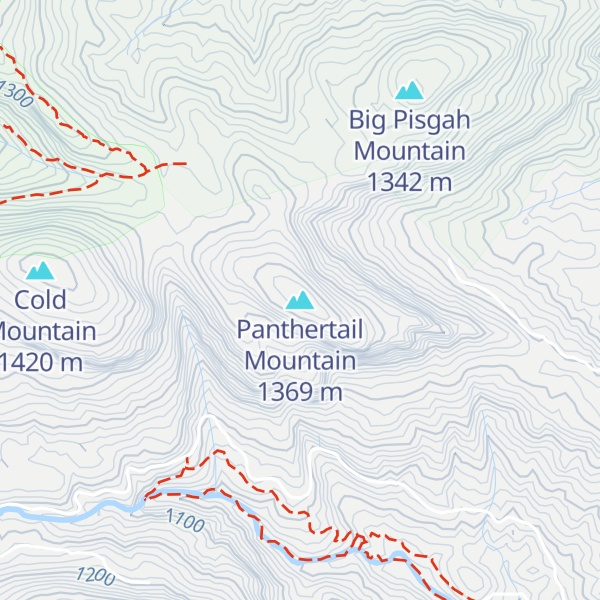 Map of Panthertail Mountain