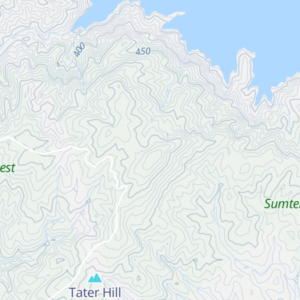 Map of McKinneys Mountain