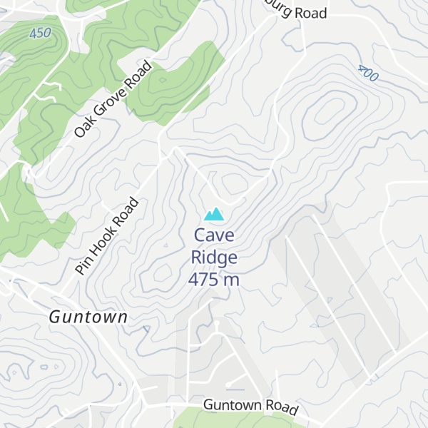 Map of Cave Ridge