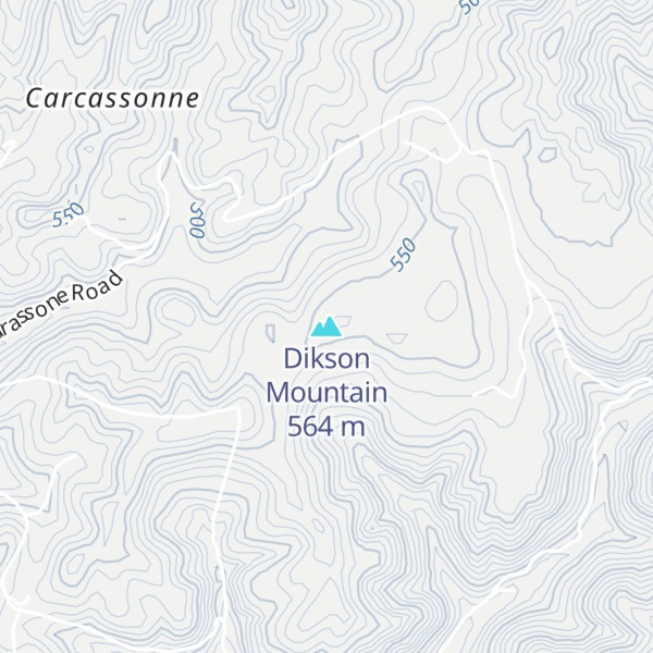 Map of Dikson Mountain