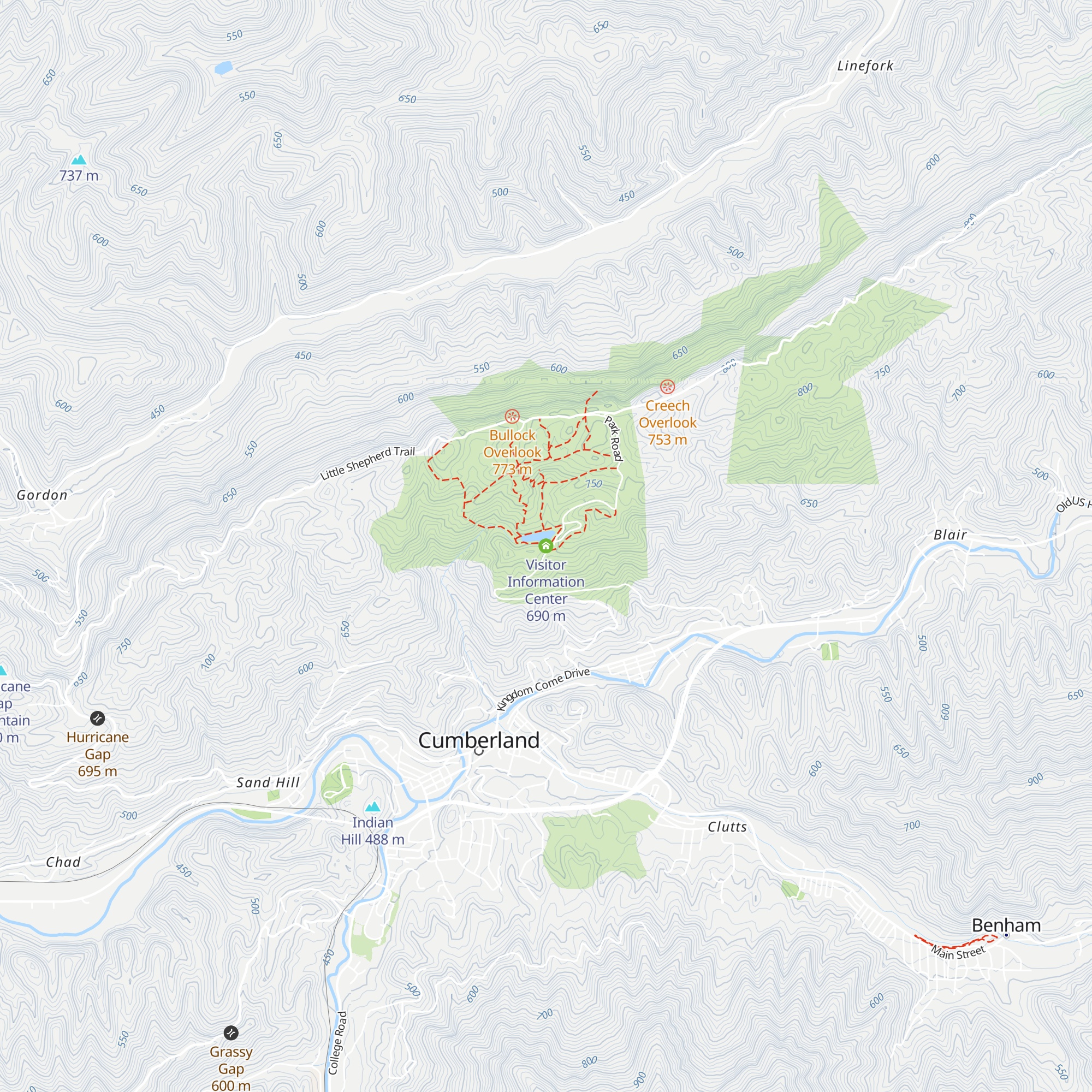 Visitor Information Center map