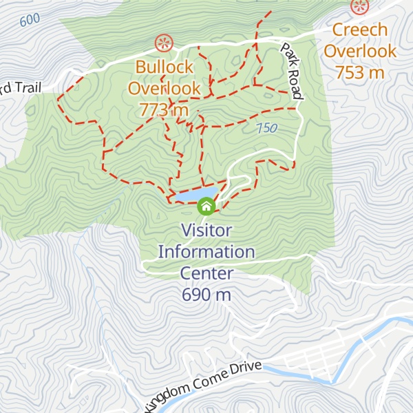 Map of Visitor Information Center
