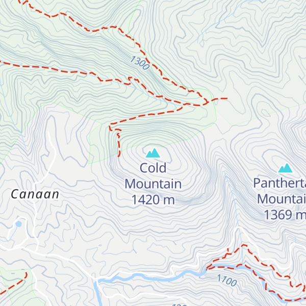 Map of Cold Mountain