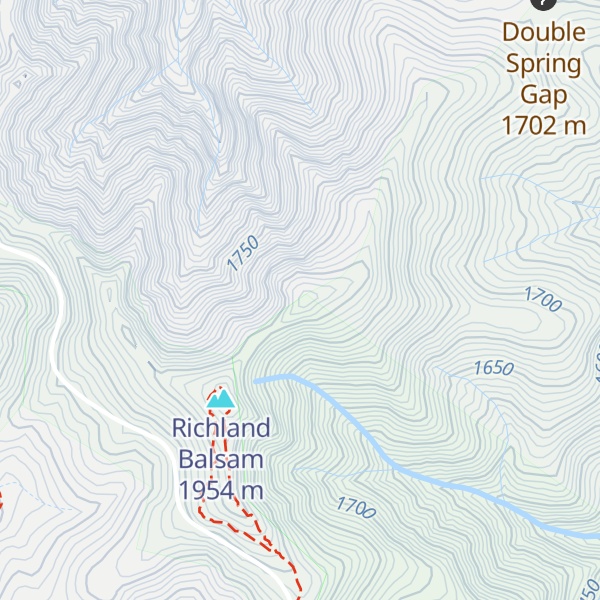 Map of Lickstone Ridge