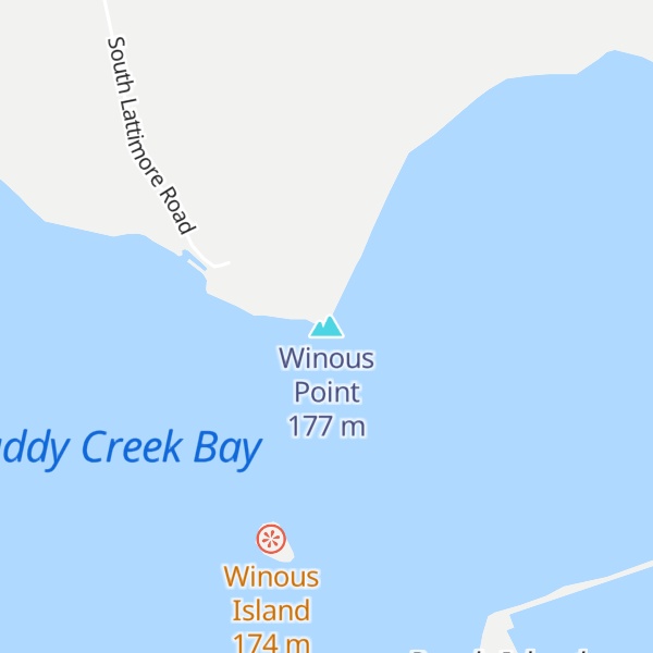 Map of Winous Point