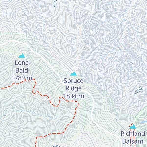 Map of Spruce Ridge