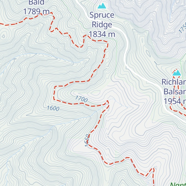 Map of Judaculla Ridge