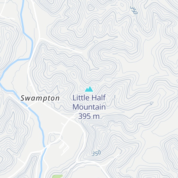 Map of Little Half Mountain