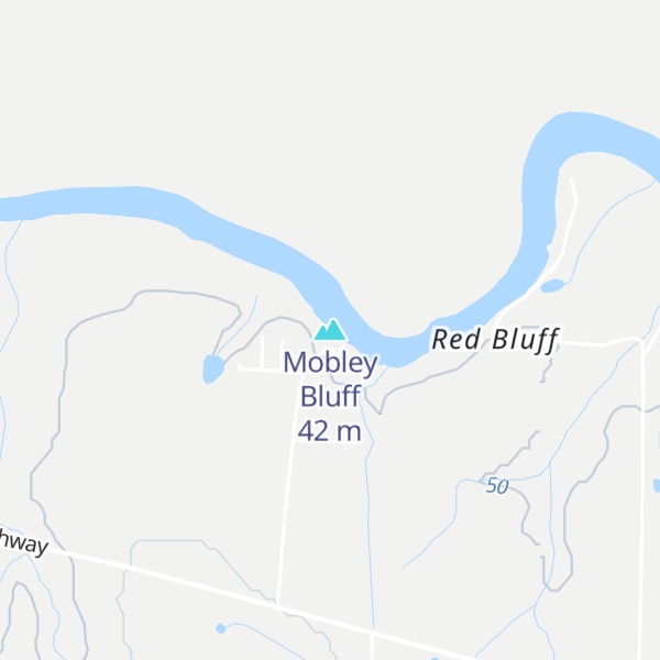 Map of Mobley Bluff