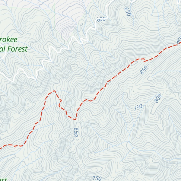 Map of Meadow Creek Mountains