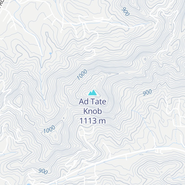 Map of Ad Tate Knob
