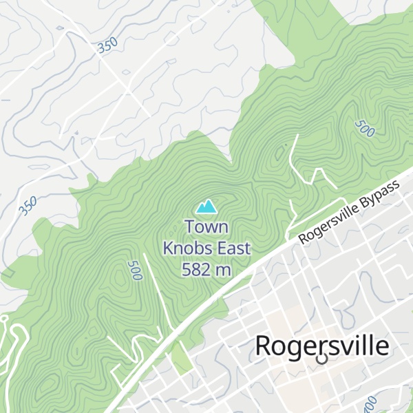 Map of Town Knobs East