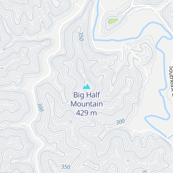 Map of Big Half Mountain