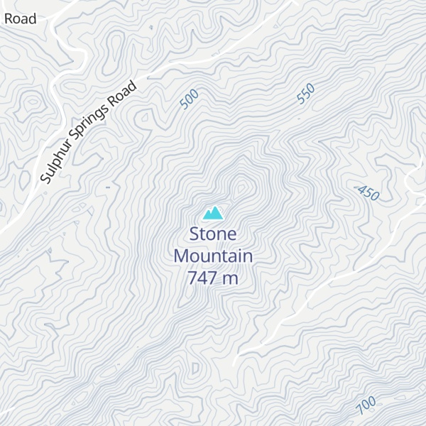 Map of Stone Mountain