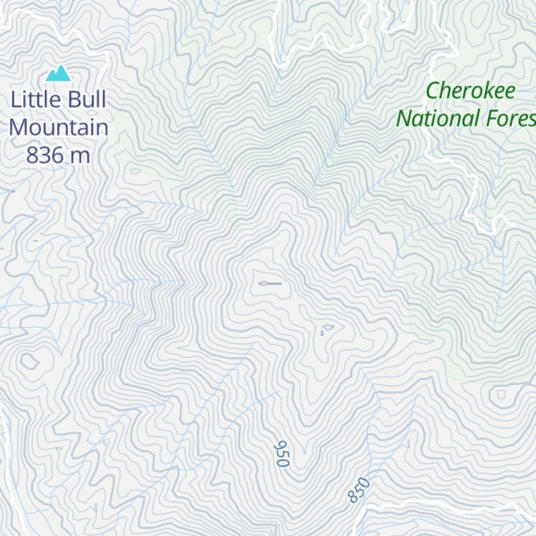 Map of Big Bull Mountain