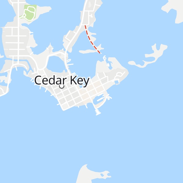 Map of Cedar Key Welcome Center