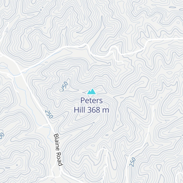 Map of Peters Hill